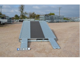 >>PROMO<< Remorque plateau 406x203 basculant Temared rails + bois 2700kg